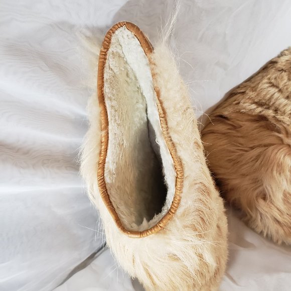 Open Country Blonde Goat Fur Boots - Picture 4 of 9